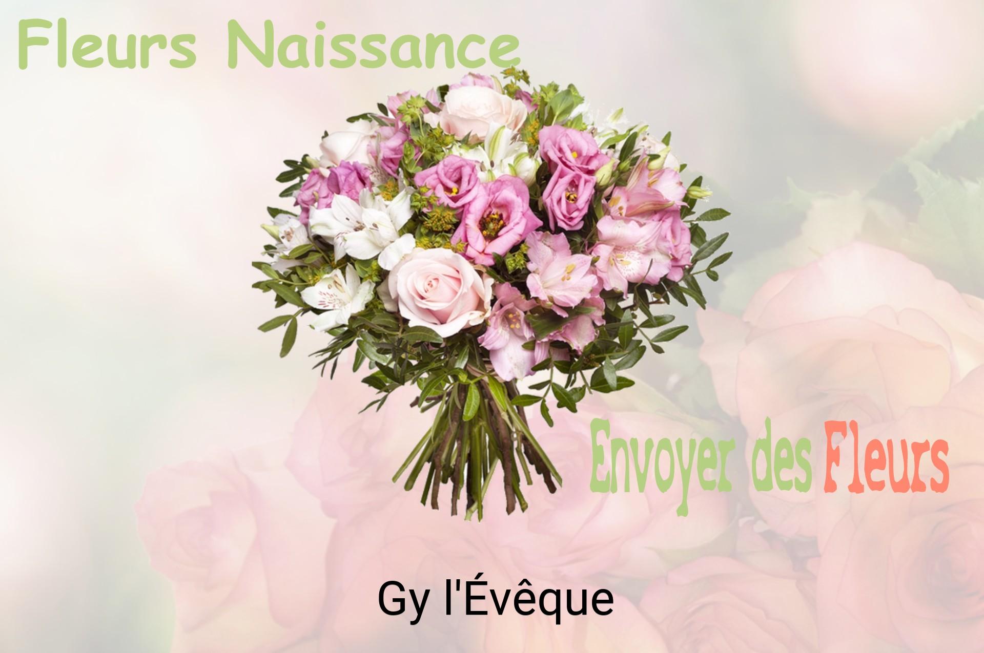 Bouquet de fleurs de naissance livré à Gy-l'Évêque